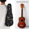 21-inch Ukulele Case, Outdoor Travel Ukulele Case with Front Zippered Pocket and Metal Zipper