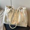 Popular Canvas Bag Bag Large Capacity Women 2026 New Fresh and Beautiful Shoulder Bag Commuter Tote Bag
