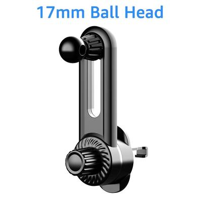 17mm Ball Head Car Air Vent Phone Holder Base Adjustable Bracket Car Air Outlets Clip 360 Rotation Mobile Phone Phone Mount