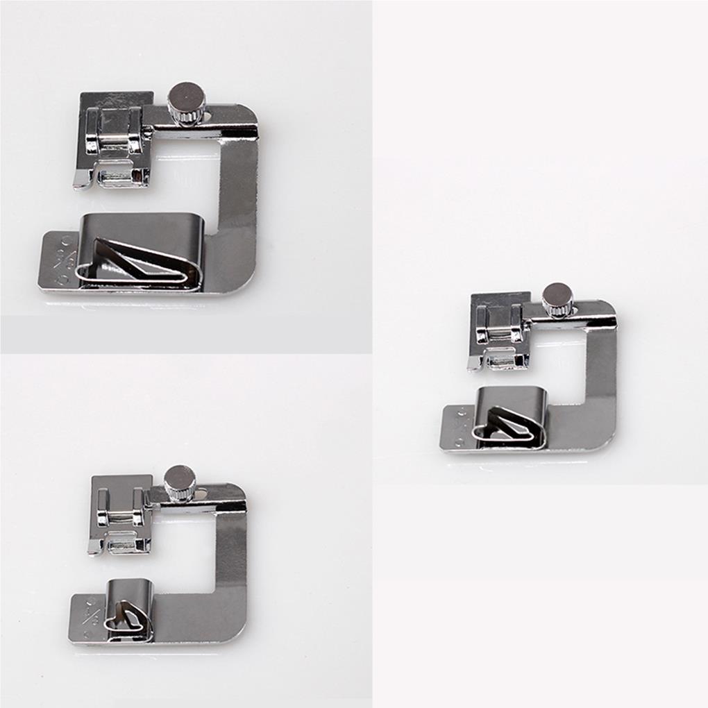 3Pcs Rolled Hem Feet Set Non-slide Handmade Multi-Function Foot Presse Non-stick Sewing Accessories Knitting Accessory