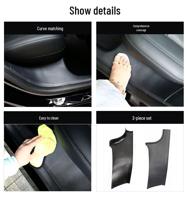 Tesla Model Y Einstiegsleisten & Innenraum-Modifikationen: Willkommen Pedal- und Hinterradschutzblech-Montage