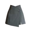 Chinese Style Irregular Slit Shorts Summer A Line Skirt Pants for Women Fashion Design