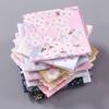 Women's Vintage Pure Cotton Handkerchief - Absorbent, Soft, Summer-Weight, Printed Square Towel
