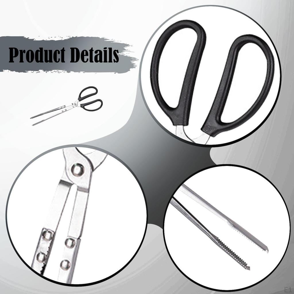 Pick Up Tool Scissors Tongs Multifunctional Stainless Steel Garbage Clips Firewood Picker for