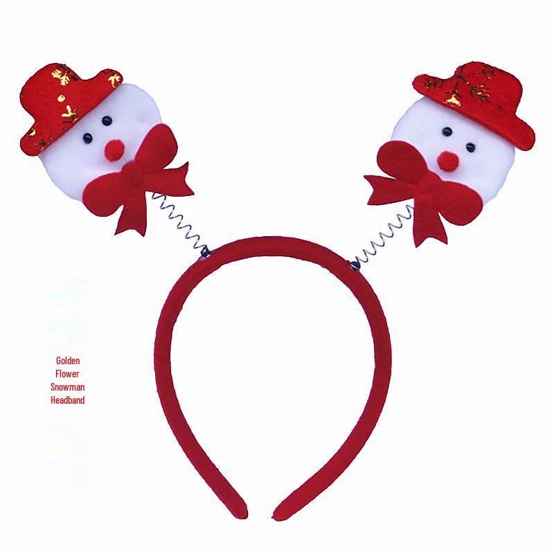 Christmas Hair Clip & Headband Set: Snowman Ornament, Bow, Hat - Perfect Holiday Accessories for Kids