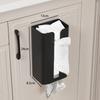 FUNDE-ROD Magnetic Tissue Box, Paper Holder, Stylish Wall-Mounted, One-Hand Tear, Storage, Kitchen, Bathroom, Sink (Black)