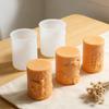 3D Honeycombs Pillar Candle Silicone Mold DIY Embossed Bee And Flower Honeycombs Cylinder Aromatherapy Candle Plaster Mold Decor