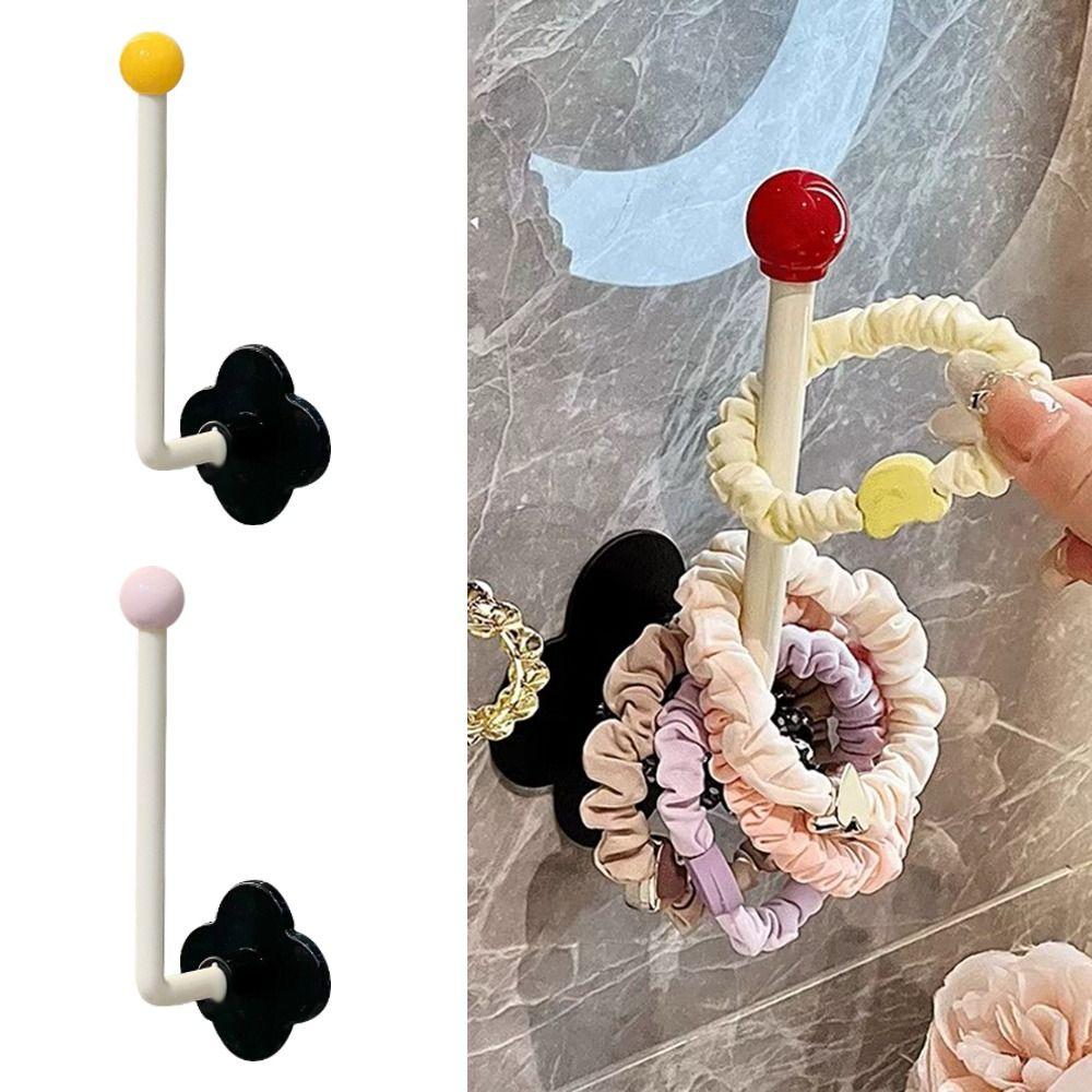 Wall Mounted Cloth Hanger Punch Free Kitchen Storage Rack New Hairband Storage Hook