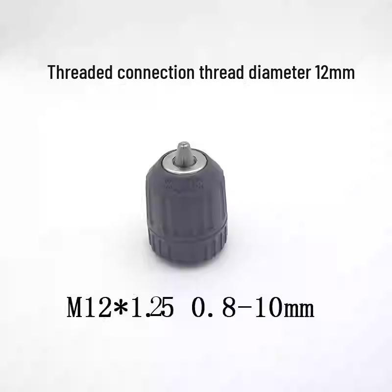 Electric Drill Power Tool Accessory: Hand-Tightened Locking Chuck with Round & Square Shank Compatibility