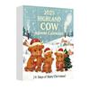 Christmas Blind Box Highland Cattle Series Acrylic Holiday Decorations For Festive Tree Ornaments And Gifts
