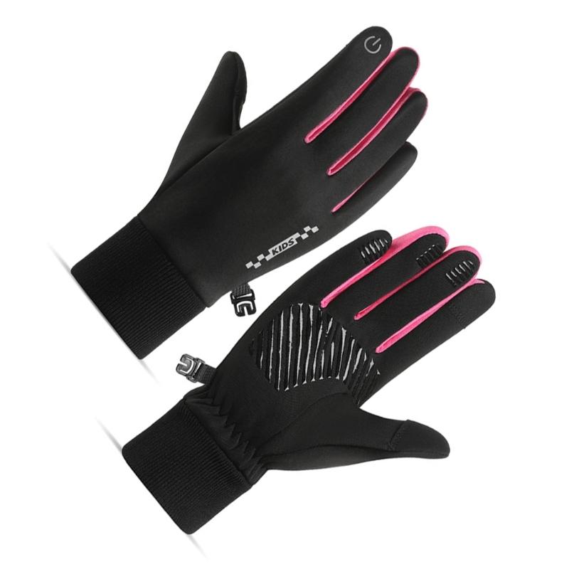 5-14 Year Kids Thermal Gloves Soft & Breathable Polyester and Fleece Warm Mittens for Cold Weather Adventures