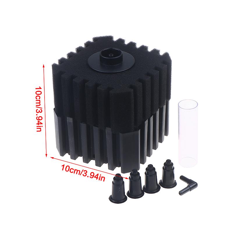 Большой Аквариумный Губчатый Фильтр Для Аквариума Воздушный Насос Скиммер Биохимический Губчатый Фильтр С Био-Шар Нешумный Пенный Аквариумный Фильтр