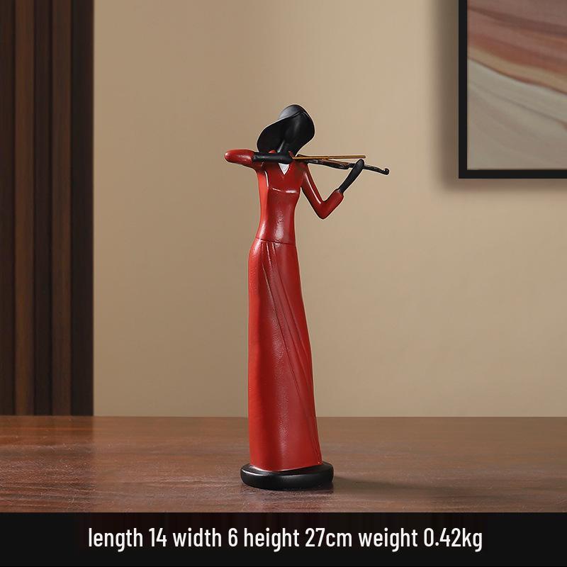 Xianci Retro Band Figure Ornament for Home and Living Room Decor, Perfect for Wine Cabinet, Bookcase, or Electronic Organ Display.