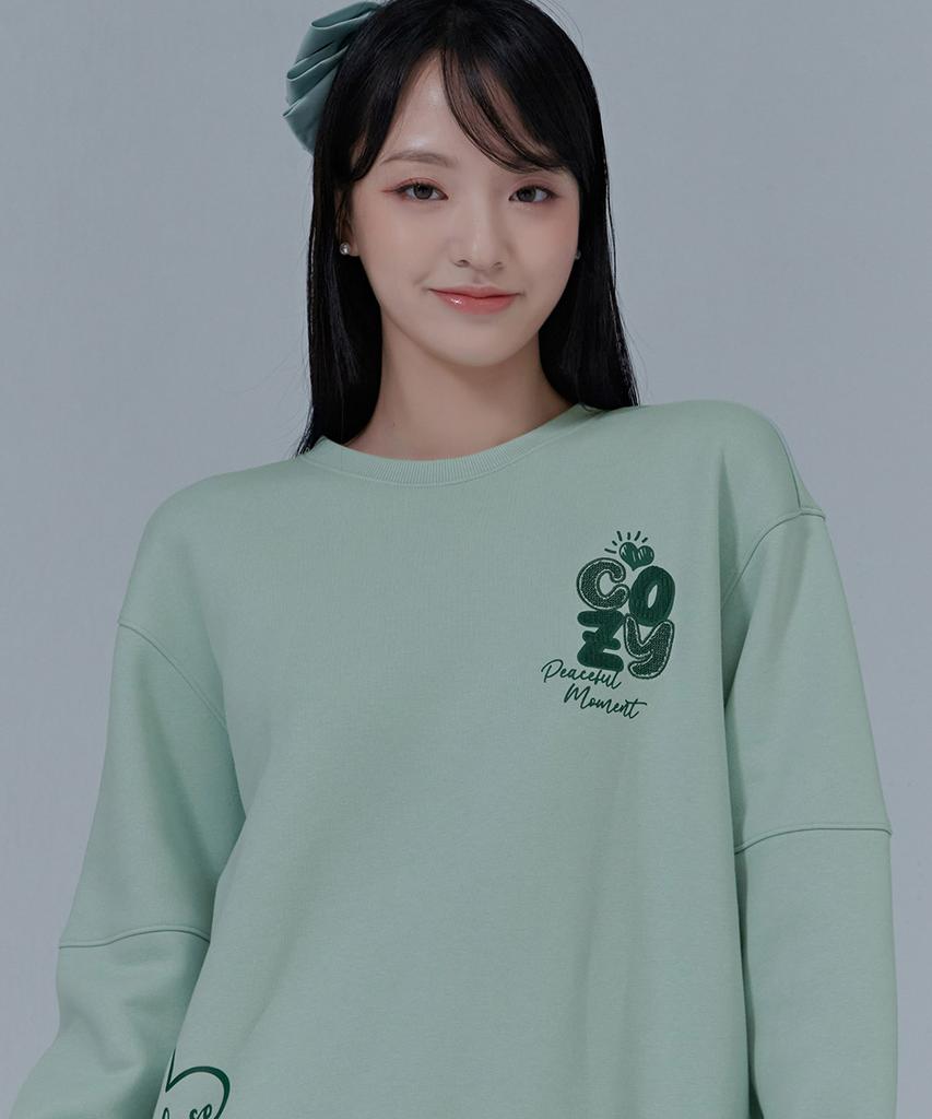 CHASECULT Women'S Brushed Embroidered Sweatshirt-Cfrg5176D0S