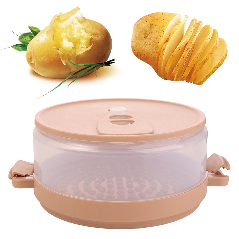 Wiederverwendbare Speck-Kartoffel-Box Backbehälter Kartoffelkocher Kochgeschirr Kartoffeln Backen Dampfgarer Zuhause