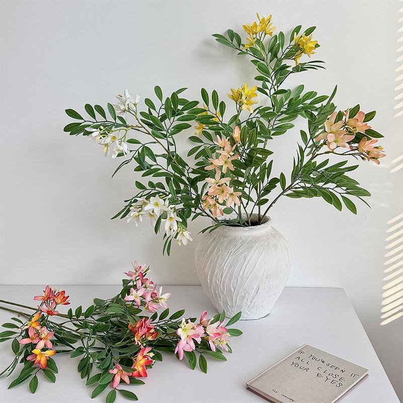 Artificial Plants Flowers Decoration Outdoor Home Garden Fake Plant Ornament Artificial Flowers For Vases Accessories Room Decor