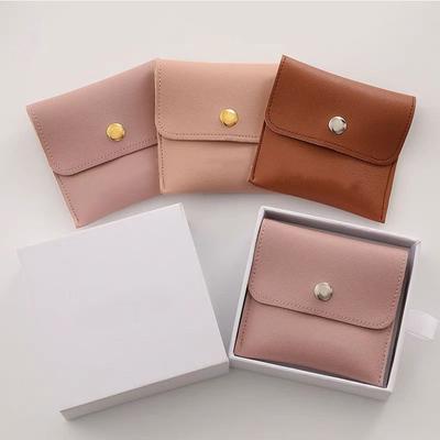 Packaging Necklace Ring Buggy Bag PU Jewelry Bag Korean Style Buckle Bag Women Jewelry Pouch