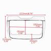 Portable 5Pcs Chrome For NEW Motorcycle Inner Fairing Tri-Line Gauge Stereo Bezel Trims Panel For- Street Glide Tri Glide
