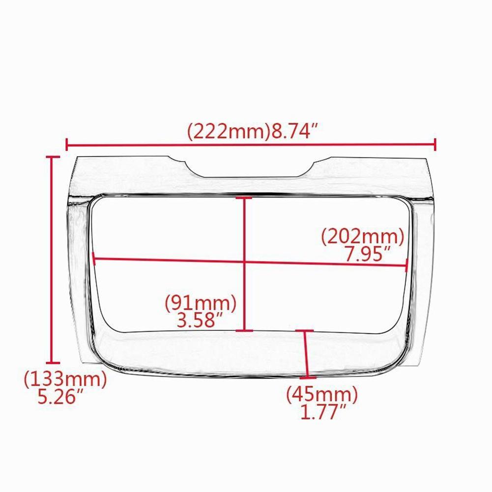 Portable 5Pcs Chrome For NEW Motorcycle Inner Fairing Tri-Line Gauge Stereo Bezel Trims Panel For- Street Glide Tri Glide