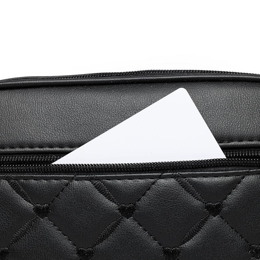 Damen Sling Schulter Kleine Quadratische Handtasche Neues Gestepptes Design PU Leder Umhängetasche Vielseitige Messenger Bag