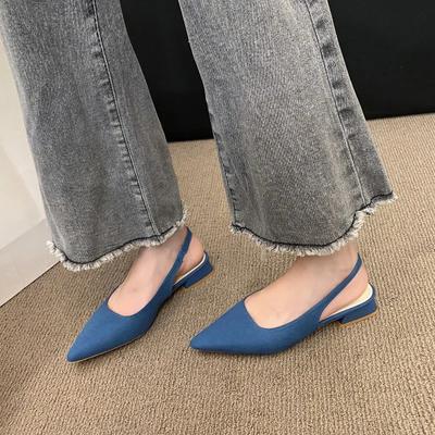 High Quality Ladies Shoes Slip-on Women's Sandals Fashion Slingbacks Office and Career  Sale Plus Size Toe Cap Sandals