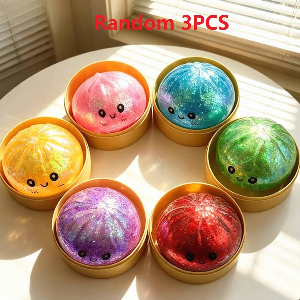 Glitter Dumpling Glitter Dumpling Squishy Blind Box Dumplings Sensory Squeeze For Stress Relief Desktop Decoration Funny Gift