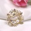 Pearl Zircon Flower Sparkling Pearl Leaf for Entrance Graduation White Gifts for Gift Case Included Brooch, Corsage, Ceremonies, Ceremonies, Weddings,