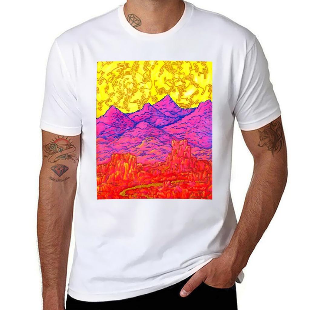West Of The Twin Suns Tshirt Work Casual Loose Fit Tshirt