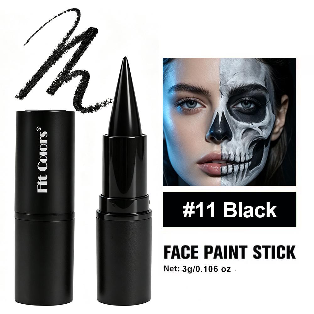Matte Punk Black Lipstick Waterproof Long Lasting Lip Gloss Face Body Painting Gothic Dark Makeup Party Halloween Cosplay Makeup