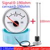 New Red Light 2" 52MM Water Level Gauge+Water Level Sensor 100~600mm for Car Boat Motor 0-190 Ohm Water Tank Meter 12V24V