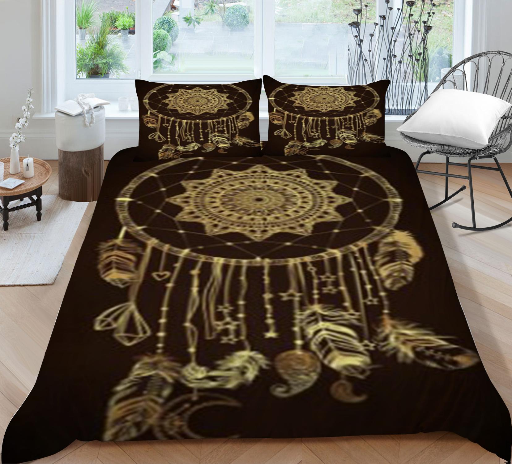 

Пододеяльник в богемном стиле, пододеяльник королевского размера, постельное белье в стиле бохо, домашний текстиль, детский мягкий комплект постельного белья с 3D принтом EU Single 135x200cm