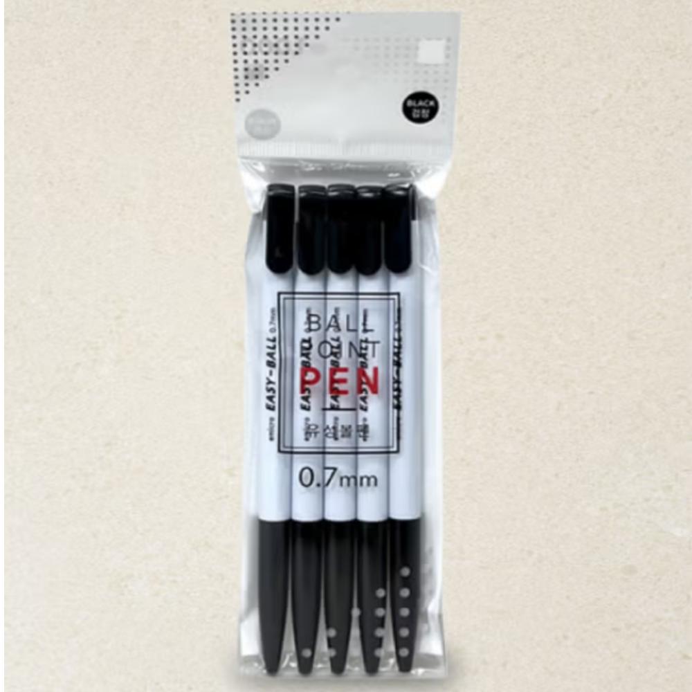 Easyball ölbasiert Stift schwarz 0,7 mm 5 Stk