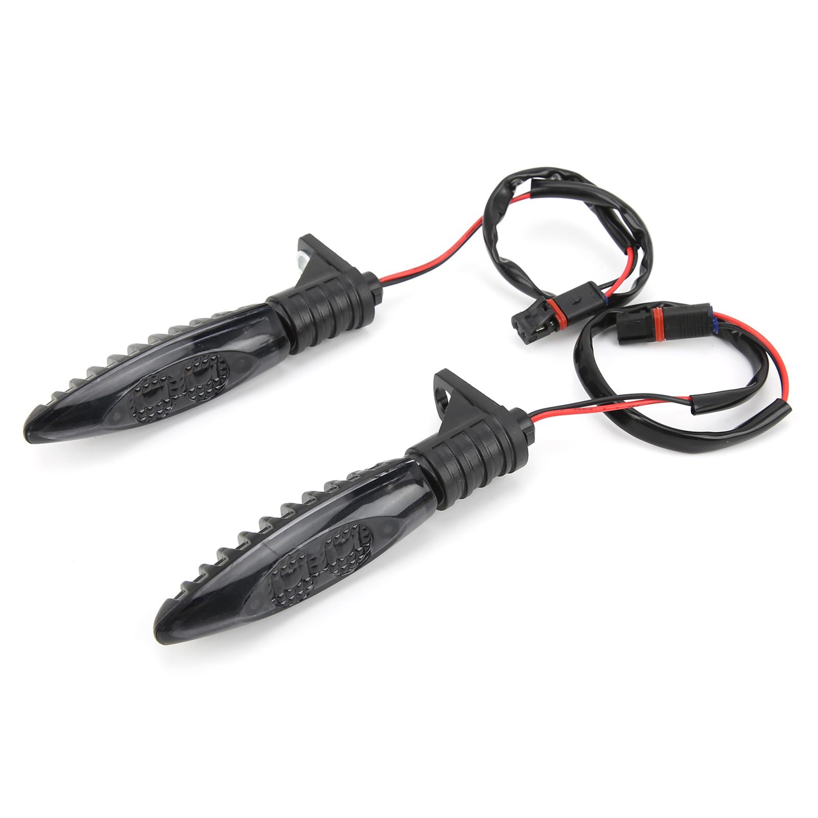 

Pair Front Turn Signal Indicator LED Light 12V Replacement for S1000RR R1200GS F800GSBlack Lens чорний