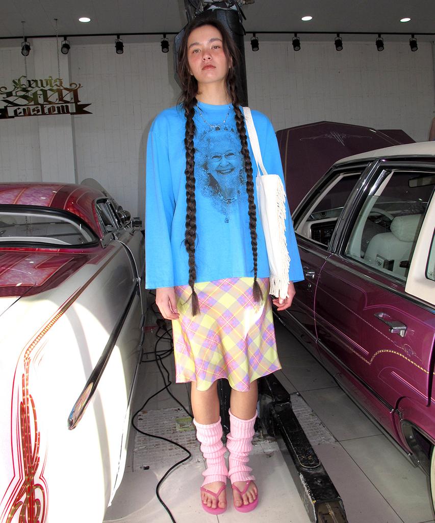 CENTAUR.KR My Queen Pigment Long Sleeve T-Shirt_Water