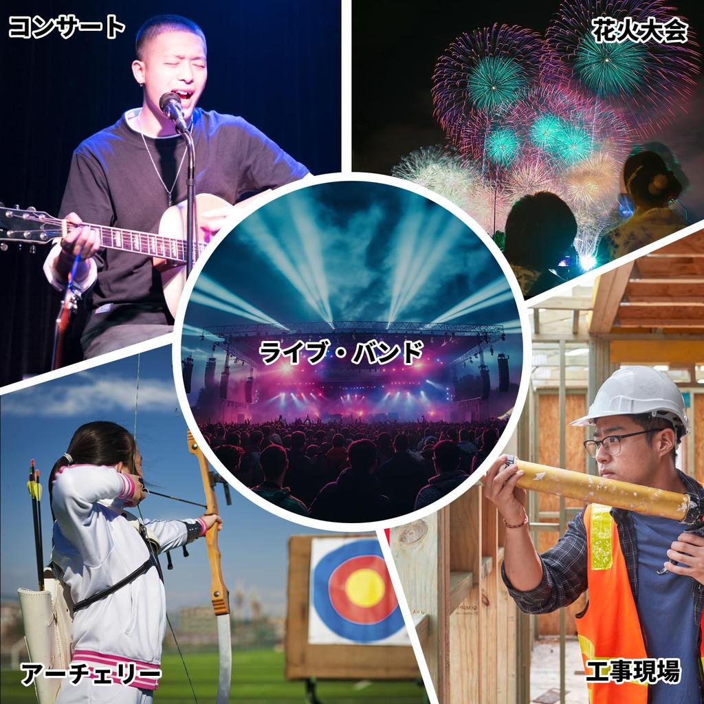 Quietide Live 23dB Noise Reduces Noise and Relieves Hearing Sensitivity During Live Performances and Includes 1 Set of Eartips Storage and Includes