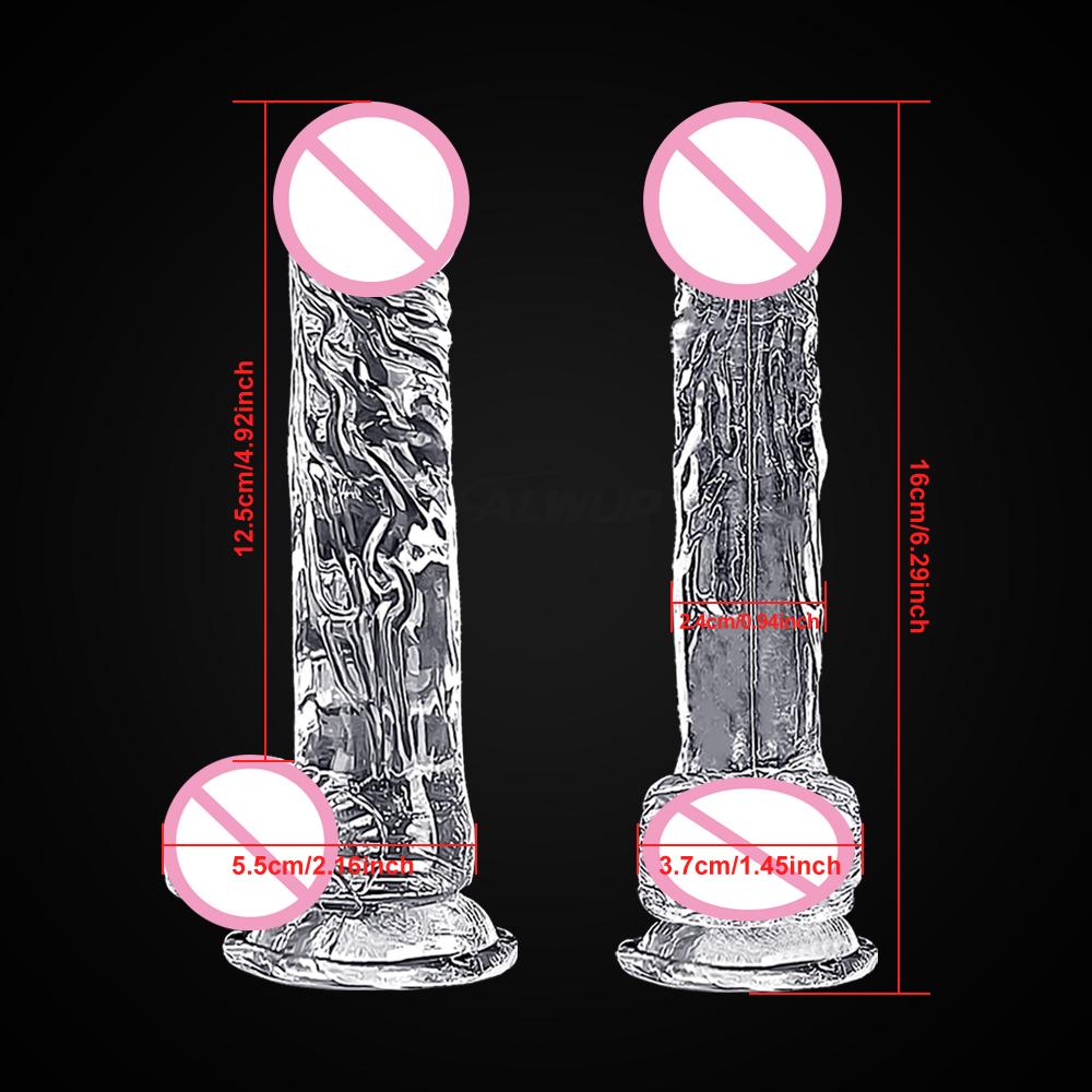 Cheap 4 Sizes Realistic Big Dildo Sex Toys For Women Anal Gay Soft Clitoris Vaginal Masturbators False Penis Dildos Sex Shop 18+