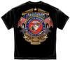 Nova Camiseta DOURADA COM ESCUDO do CORPO DE Fuzileiros Navais dos ESTADOS UNIDOS Camiseta Unissex