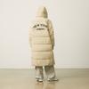 New MLB New York Yankees Basic Collection FW24 Down Jacket Unisex Linen Beige Yellow 3ADJB2146-50BGM