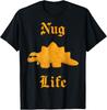 Nug Life Dinosaur Chicken Nugget Funny Retro T-Shirt