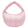 Niche versatile pleated plaid cloud bag underarm bag 2025 new cotton clothing bag fashionable and simple bubble handbag