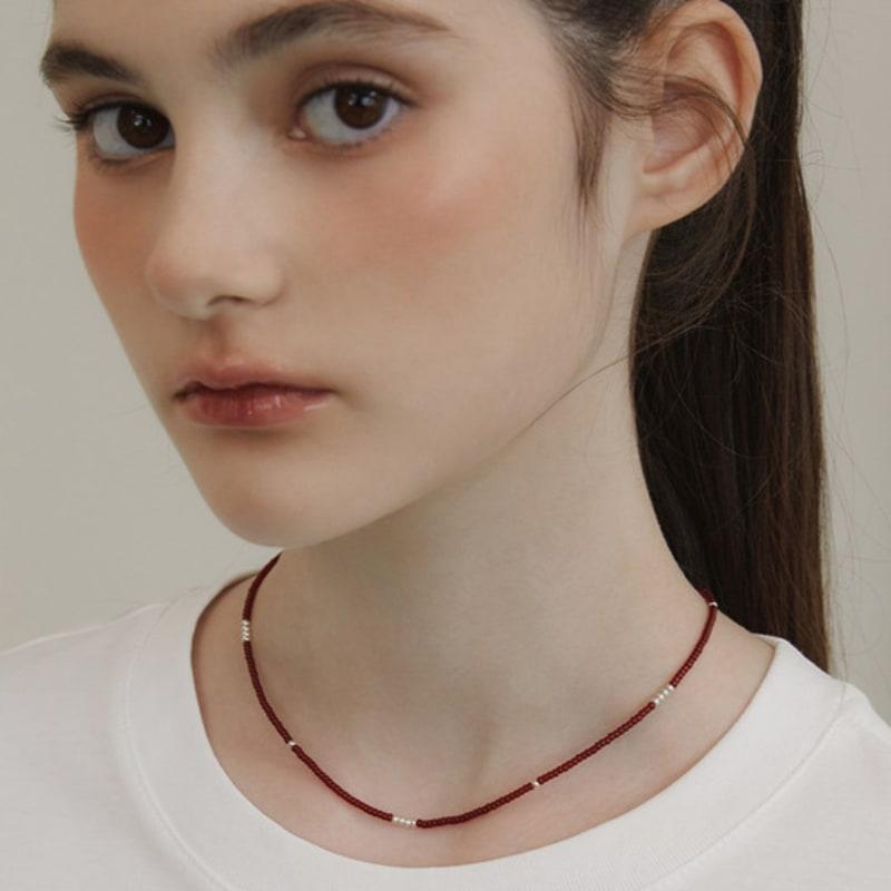 Tatiana (925 Silver) Blend Bead Necklace NZ2453