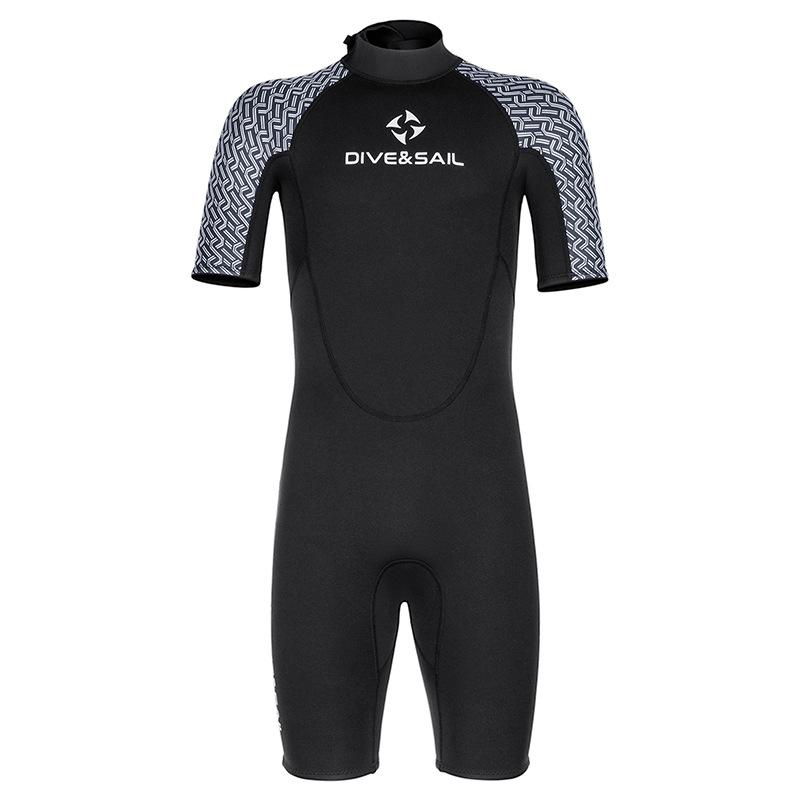 Oulylan Short Sleeve UV Protect Swimwear Men Women Shorty Wetsuits Kitesurf Surf Suit Scuba Diving Suit Spearfishing Swimsuits XS（old）