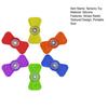 6Pcs/Set Silicone Fidget Spinner Stress Relief Textured Spinner Sensory Toy Quiet Home Office Worker Decompression Fingertip Spinning Toy