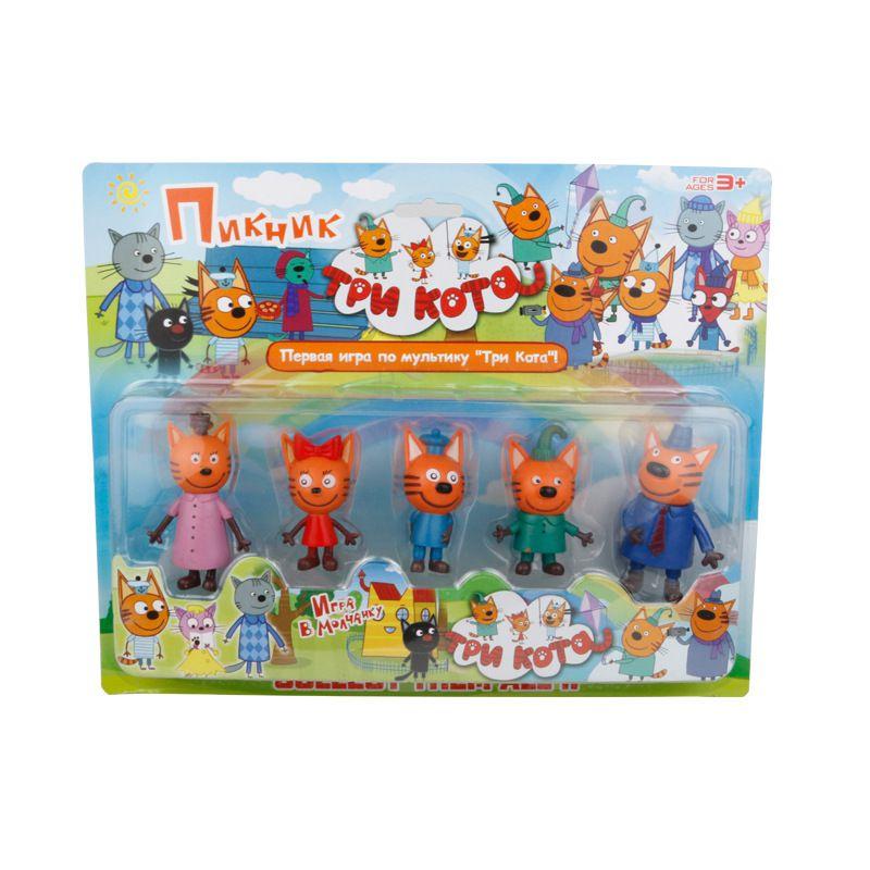 Premium Quality Russian Anime Three Kittens Happy Cats Action Figure Mini Toy Dolls