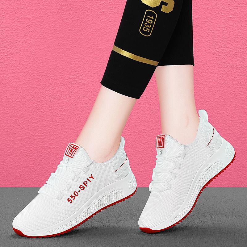 Old Beijing Women's Flat Soft Sole Casual Mesh Dance Sneakers
