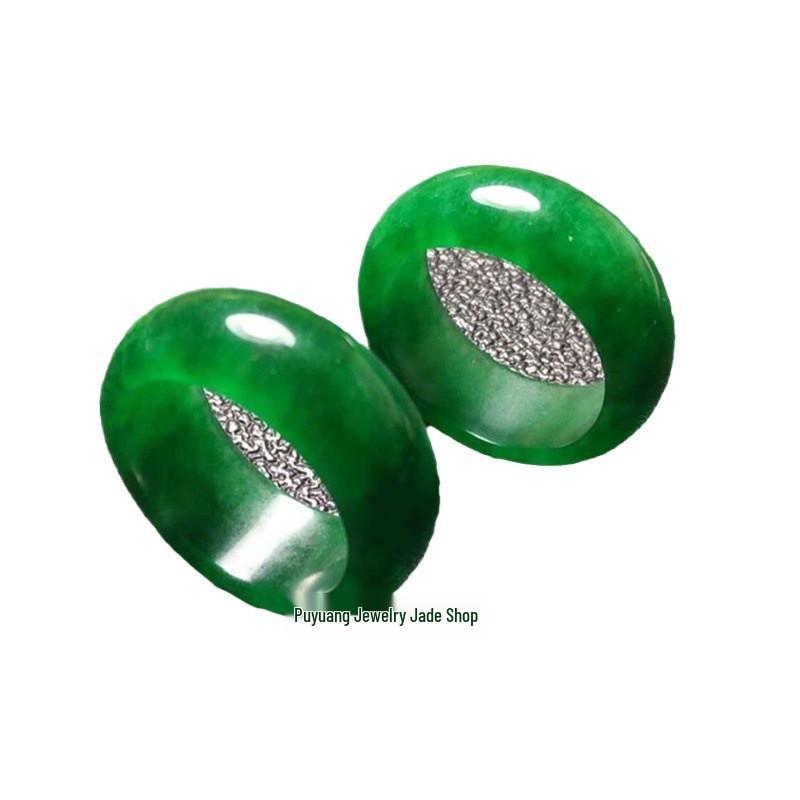 Imperial Green Jade Rings for Couples - Fashionable Men's and Women's Styles