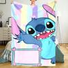 Stitch Theme Printed Blanket - Perfect for Couch, Bed, Travel & Outdoor Use | Machine Washable, Cozy & Durable.