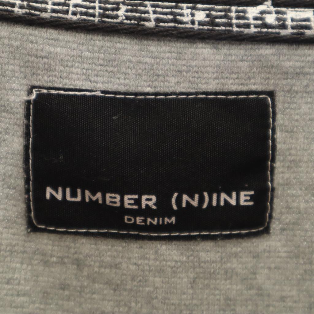 NUMBER (N)INE DENIM Long Sleeve Sweat Trainer L Gray Men's Used