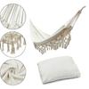 2 Person Large Hammock Boho Style Brazilian Macrame Fringed Deluxe Double Hammock Net Swing Chair Hanging Swing New