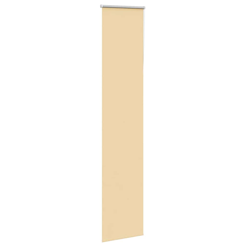 Blackout Roller Blind Beige 40 x 210 cm Fabric Width 35.7 cm Polyester